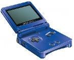 Nintendo Game Boy Advance SP Cobalt Blue w/Replacement Battery & 3rd Party Charging Cable [Loose Game/System/Item]
